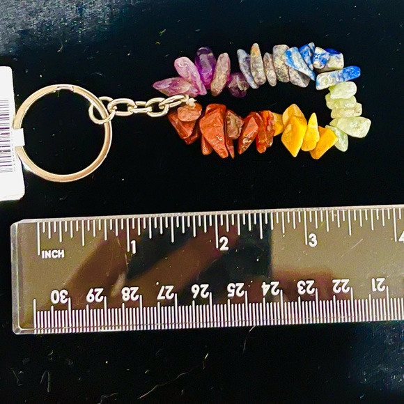Chakra keychain with stone chips - Picture 3 of 6